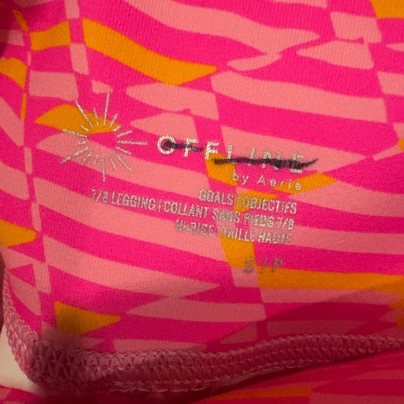 Offline Aerie Crochet Inset Neon leggings - Picture 5 of 7